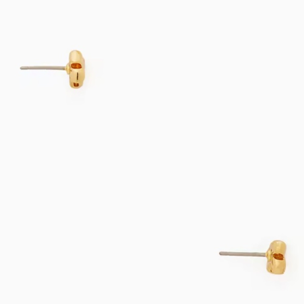 NWT Kate Spade Gold Studded Bows Earrings - Picture 3 of 4
